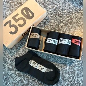 Adidas Yeezy Socks SPLY 350 Set of 5 Ankle Cotton Socks Unisex S/M